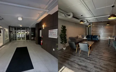 lobby and waiting area of 397 Bedford Highway